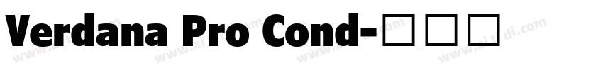 Verdana Pro Cond字体转换